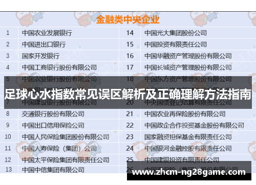 足球心水指数常见误区解析及正确理解方法指南 足球心水指数常见误区解析及正确理解方法指南